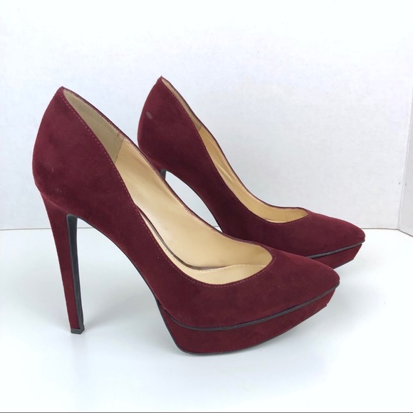 Jessica Simpson Shoes - Jessica Simpson burgundy platform heels